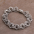 Sterling silver chain bracelet, 'Clouds' - Opulent Sterling Silver Chain Bracelet from Bali