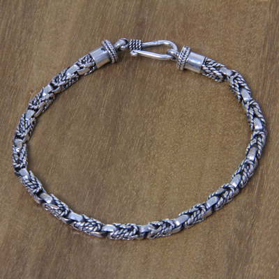Sterling Silver Braided Bracelet 