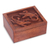 Wood box, 'Gecko Twins' - Hand Carved Wood Box with Gecko Relief Sculpture on Lid (image 2b) thumbail