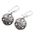 Sterling silver dangle earrings, 'Sacred Moon' - Balinese Handcrafted Sterling Silver Hook Earrings (image 2b) thumbail