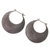 Sterling silver hoop earrings, 'Hypnotic Bali Moon' - Handmade Textured Sterling Hoop Earrings from Bali (image 2b) thumbail