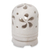 Portavelas de candelita de piedra caliza - Escultura de portavelas de piedra caliza floral tallada balinesa