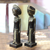 Bronze sculptures, 'Newlyweds' (pair) - Artisan Crafted Set of Two Bronze Sculptures (image 2) thumbail