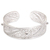 Sterling silver filigree cuff bracelet, 'White Jasmine' - Bali 925 Silver Filigree Handmade Cuff Bracelet thumbail
