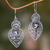 Blue topaz and sterling silver dangle earrings, 'Majapahit Glory' - Blue Topaz and Sterling Silver Dangle Earrings from Bali