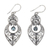 Blue topaz and sterling silver dangle earrings, 'Majapahit Glory' - Blue Topaz and Sterling Silver Dangle Earrings from Bali (image 2a) thumbail
