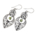 Peridot and sterling silver dangle earrings, 'Majapahit Glory' - Artisan Crafted Peridot on Sterling Silver Hook Earrings (image 2b) thumbail