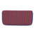 Cotton wallet, 'Purple Vertical Rainbow' - Multi Pocket Wallet in Hand Woven Striped Cotton