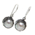 Cultured pearl dangle earrings, 'Sanur Moon' - Bali Artisan Crafted White Pearl Earrings (image 2b) thumbail