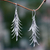 Sterling silver waterfall earrings, 'Ginger Flower' - Handcrafted Balinese Silver Waterfall Earrings thumbail