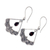 Garnet chandelier earrings, 'Fabulously Feminine' - Sterling Silver Chandelier Earrings with Garnet