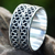 Men's sterling silver ring, 'Ripple Tides' - Men's Jewelry Sterling Silver Band Ring Artisan Crafted (image 2) thumbail