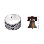 Men's sterling silver ring, 'Ripple Tides' - Men's Jewelry Sterling Silver Band Ring Artisan Crafted