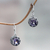 Amethyst dangle earrings, 'Sanur Moon' - Bali Sterling Silver Artisan Crafted Amethyst Earrings thumbail