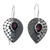 Garnet drop earrings, 'Scarlet Sincerity' - Fair Trade Garnet and Silver Earrings from Bali (image 2a) thumbail