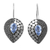 Blue topaz drop earrings, 'Azure Sincerity' - Balinese Fair Trade Silver and Blue Topaz Earrings thumbail