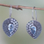 Blue topaz drop earrings, 'Azure Sincerity' - Balinese Fair Trade Silver and Blue Topaz Earrings (image 2b) thumbail