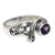 Amethyst cocktail ring, 'Jimbaran' - Amethyst and Sterling Silver Ornate Asymmetrical Ring (image 2b) thumbail