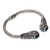 Gold accent blue topaz cuff bracelet, 'Empress of Gelgel' - Bali Handcrafted Hinged Silver Blue Topaz Cuff Bracelet