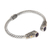 Gold accent amethyst cuff bracelet, 'Sukawati Secret' - Amethyst 18k Gold Accent on Sterling Silver Cuff Bracelet (image 2b) thumbail