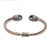 Blue topaz cuff bracelet, 'Bali Splendor' - Blue Topaz on Sterling Silver Hinged Cuff Bracelet (image 2a) thumbail