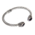Amethyst cuff bracelet, 'Bali Splendor' - Bali jewellery Sterling Silver Cuff Bracelet with Amethyst (image 2b) thumbail