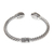 Citrine cuff bracelet, 'Bali Splendor' - Sterling Silver Hinged Cuff Bracelet with Citrines (image 2b) thumbail