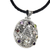 Multi-gemstone pendant necklace, 'Silver Gourami' - Handmade Pearl and Silver Necklace Four Other Faceted Gems (image 2b) thumbail