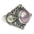 Cultured pearl and peridot cocktail ring, 'Regal Rose Glory' - Pink Mabe Pearl and Peridot Artisan Crafted Cocktail Ring thumbail