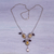 Cultured pearl and citrine Y-necklace, 'Goddess Rhyme' - Citrine Garnet Handcrafted Silver Cultured Pearl Y-Necklace (image 2) thumbail