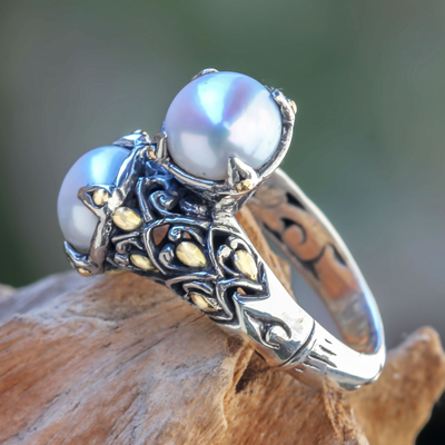 Cultured Pearl Dainty Ring Size 6 (925 Sterling Silver) R142607 – Ana  Silver Co