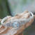 Blautopas-Gliederarmband - Handgefertigtes Blautopas-Silberarmband aus Bali