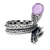 Amethyst cocktail ring, 'Royal Dragon' - Original Artisan Crafted Silver Dragon Ring with Amethyst (image 2c) thumbail