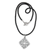 Sterling silver pendant necklace, 'Celtic Diamond' - Traditional Javanese Motif Handcrafted Silver Necklace thumbail