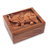 Wood decorative box, 'Furious Elephant' - Balinese Hand Crafted Decorative Box with Elephant Carving (image 2b) thumbail