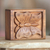 Wood box, 'Wanasari Butterfly' - Hand Carved Wood Box with Butterfly Relief Sculpture Lid (image 2b) thumbail