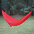 Parachute hammock, 'Uluwatu Red' (single) - Parachute Hammock in Red with Hanging Accessories (Single) thumbail