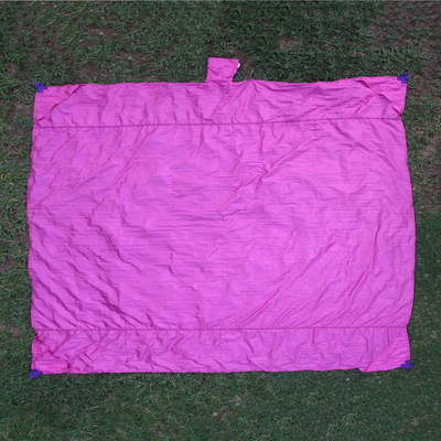 Parachute beach blanket, 'Sanur Fuchsia' - Parachute Silk Fuchsia Beach Blanket Crafted in Java