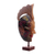 Wood mask, 'Dream of Butterflies' - Artisan Carved Balinese Hand Painted Mask and Stand (image 2b) thumbail