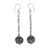 Sterling silver dangle earrings, 'Bali Swing' - Fair Trade Jewelry Artisan Crafted Sterling Silver Earrings thumbail