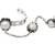 Cultured pearl flower harem bracelet with ring, 'Mekar Dancer' - Java Flowers Jewelry Set 925 Silver Harem Bracelet and Ring (image 2b) thumbail