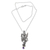 Amethyst pendant necklace, 'Peacock in Flight' - Bird Theme Sterling Silver Necklace with Amethyst (image 2a) thumbail