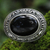 Onyx cocktail ring, 'Amed Eclipse' - Ornate Handcrafted Onyx and Silver Bali Cocktail Ring (image 2b) thumbail