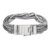 Sterling silver chain bracelet, 'Borobudur Voyage' - Multi Chain Sterling Silver Wide Bracelet from Bali Jewelry