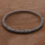 Sterling silver bangle bracelet, 'Temple' - Artisan Crafted Sterling Silver Bangle Bracelet (image 2) thumbail
