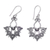 Sterling silver dangle earrings, 'Butterfly Lace' - Bali Handcrafted Butterfly Theme Sterling Silver Earrings