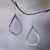 Sterling silver dangle earrings, 'Braided Teardrop' - Modern Artisan Crafted Bali Sterling Silver Earrings (image 2) thumbail