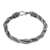 Sterling silver braided bracelet, 'Sanca Batik' - Handcrafted Triple Braid Sterling Silver Bracelet from Bali thumbail