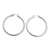 Sterling silver hoop earrings, 'Moonlit Goddess' (2.5 Inch) - Artisan Crafted Balinese Silver Hoop Earrings (2.5 Inch)