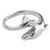 Sterling silver ring, 'Lovely Dolphin' - Sterling Silver Dolphin Ring with High Polished Finish (image 2a) thumbail